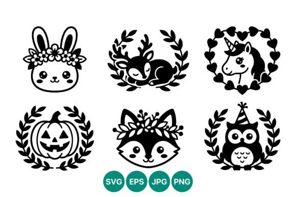 Download Cute Black White Animals Halloween - Premium Resources