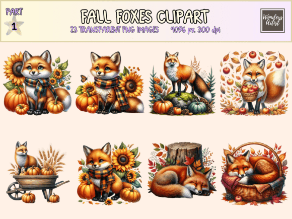 Download Fall Foxes Clipart - Premium Resources